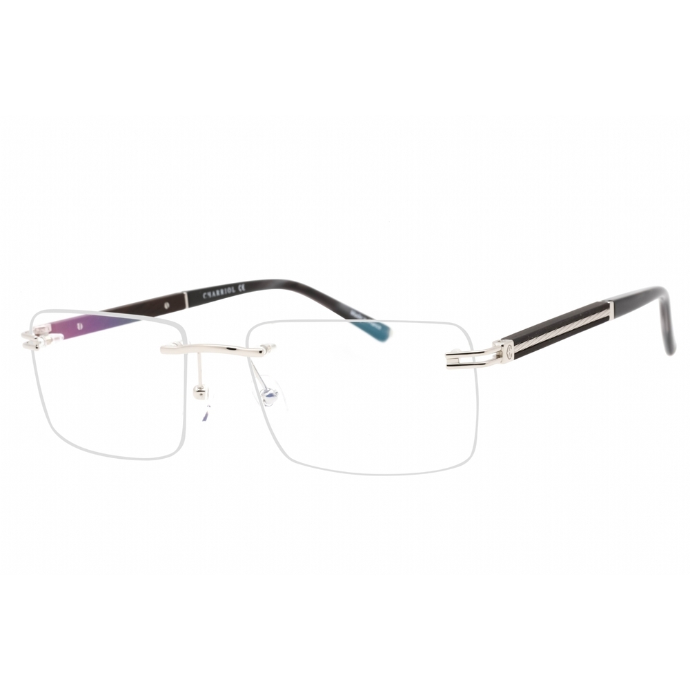 NWT Charriol PC75118-C02 58mm Shiny Silver Eyeglasses